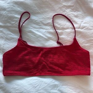 Triangl Red Pasha Maia Crochet Top S++